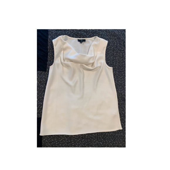 J Crew Ivory Cowl Neck Shell Tank - Picture 1 of 2